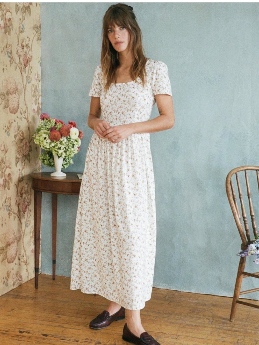 Christy Dawn Scarlet Dress Buckwheat Floral